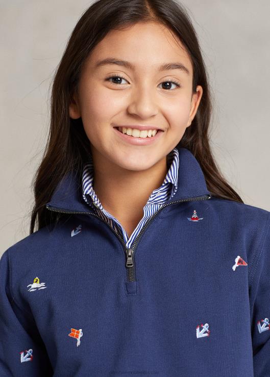 jersey de lana náutica niños azul marino rústico Ralph Lauren 2XR2V7487