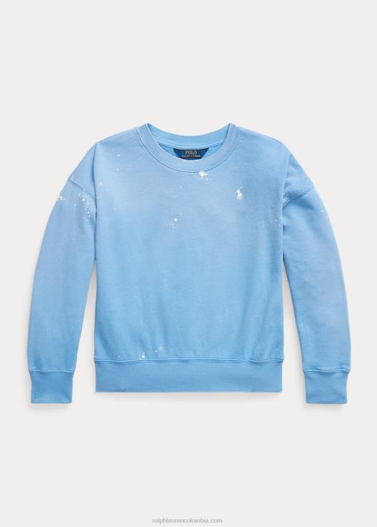 sudadera spa con estampado de salpicaduras de pintura niños puerto isla azul Ralph Lauren 2XR2V7170