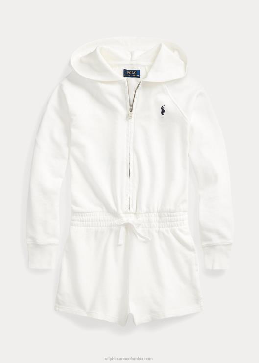 mameluco de manga larga de vellón spa niños lavaplatos blanco Ralph Lauren 2XR2V7182