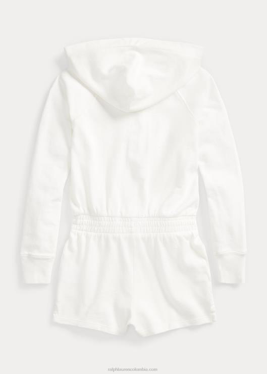 mameluco de manga larga de vellón spa niños lavaplatos blanco Ralph Lauren 2XR2V7182