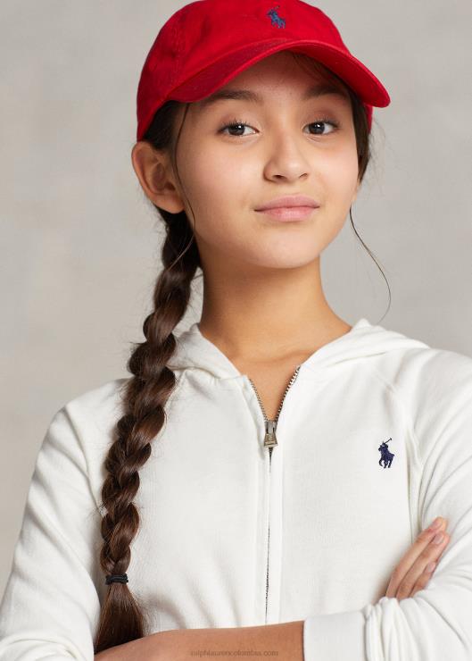 mameluco de manga larga de vellón spa niños lavaplatos blanco Ralph Lauren 2XR2V7182