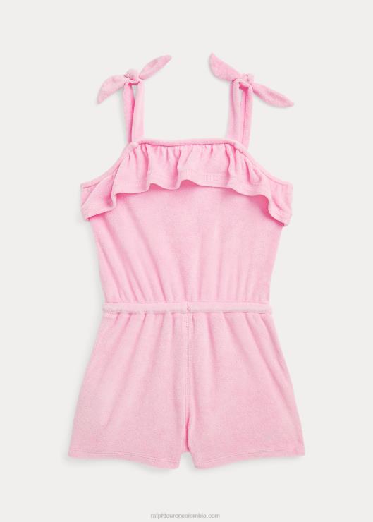 mameluco de rizo con volantes niños rosa carmelo Ralph Lauren 2XR2V9969