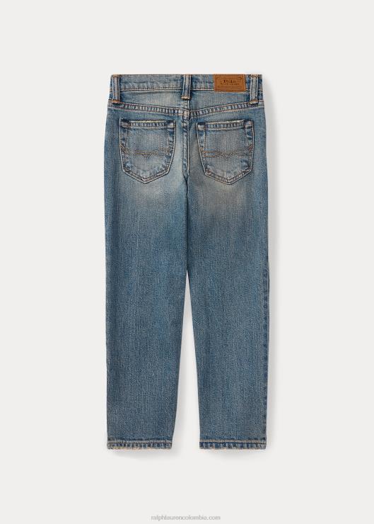jeans elásticos rectos hampton niños estiramiento lavado mott Ralph Lauren 2XR2V5946