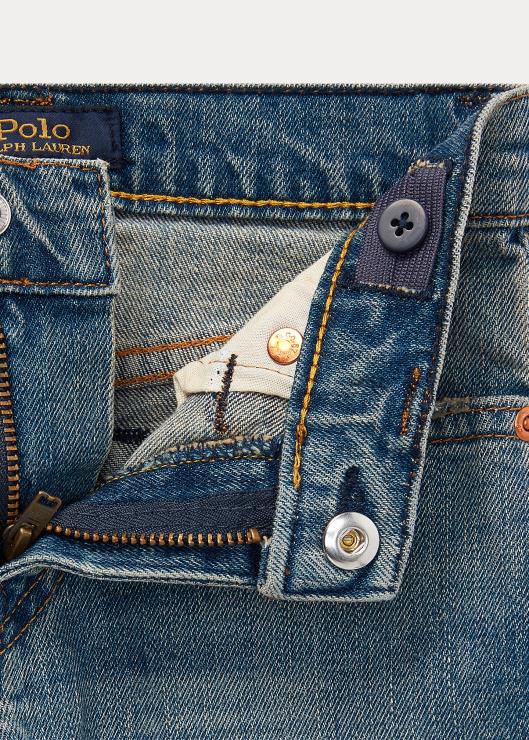 jeans elásticos rectos hampton niños estiramiento lavado mott Ralph Lauren 2XR2V5946