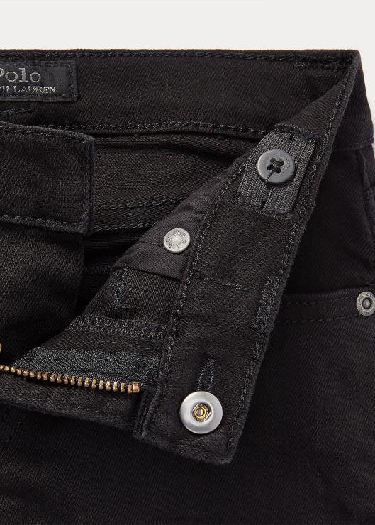 jeans elásticos rectos hampton niños lavado negro panadero Ralph Lauren 2XR2V5947