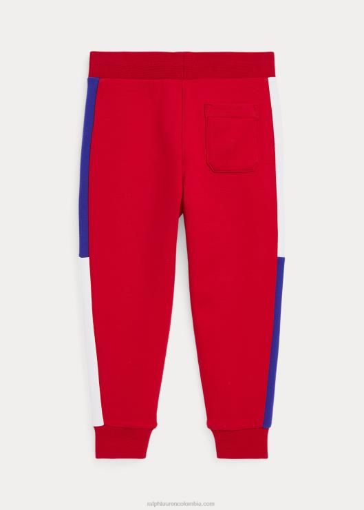 joggers de punto doble niños rl2000 rojo multi Ralph Lauren 2XR2V9779