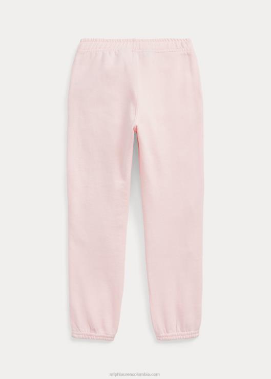joggers de vellón a rayas niños rosa acacia Ralph Lauren 2XR2V7436
