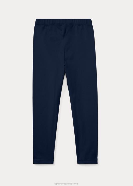 leggins de punto elástico niños azul marino refinado Ralph Lauren 2XR2V6934