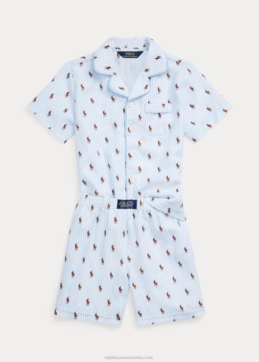 juego de dormir de sarga polo pony niños oficina azul Ralph Lauren 2XR2V6388