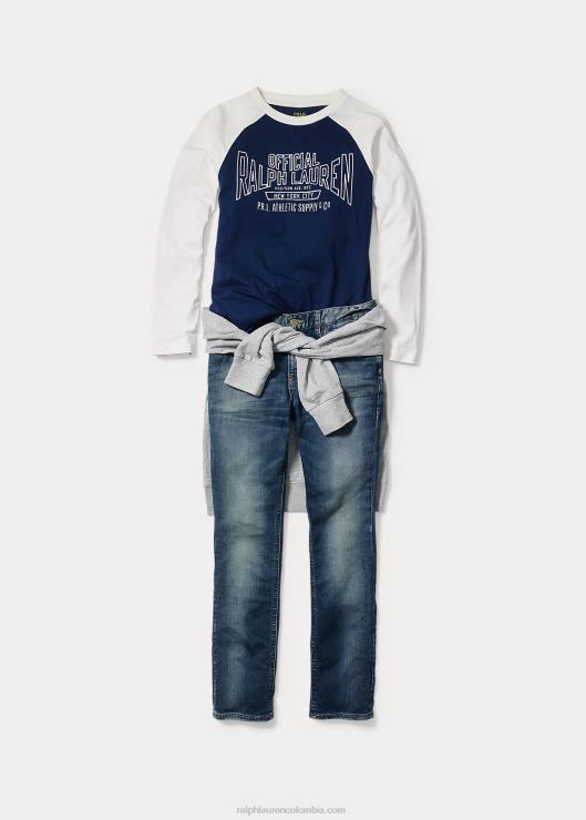 sudadera con capucha de mezcla de algodón niños brezo deportivo oscuro Ralph Lauren 2XR2V5926