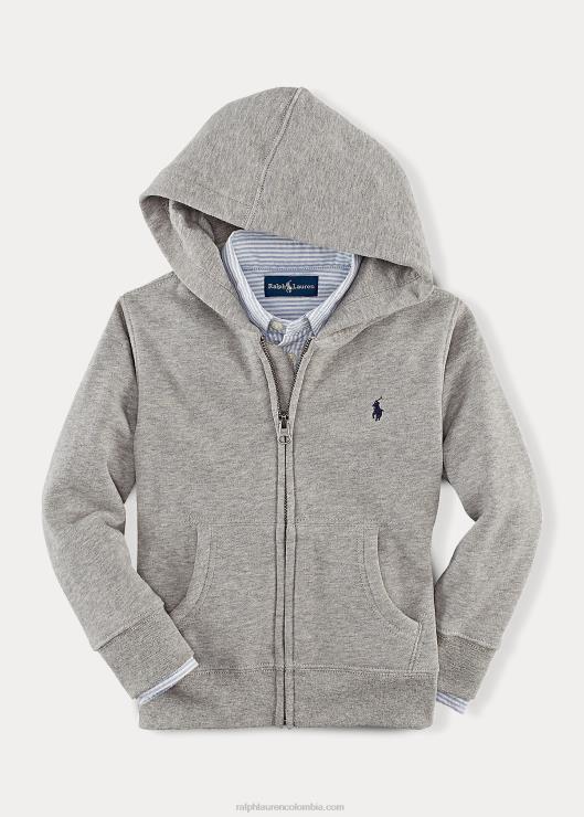 sudadera con capucha de mezcla de algodón niños brezo deportivo oscuro Ralph Lauren 2XR2V5926
