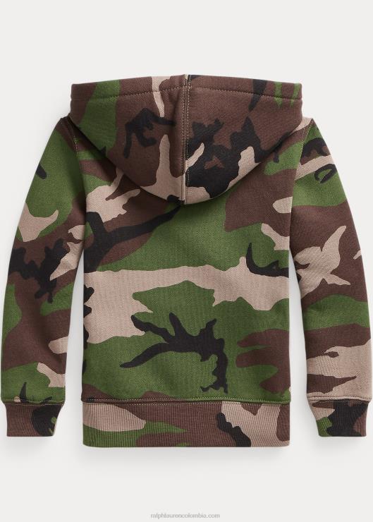 sudadera con capucha y cremallera completa niños camuflaje excedente Ralph Lauren 2XR2V5858