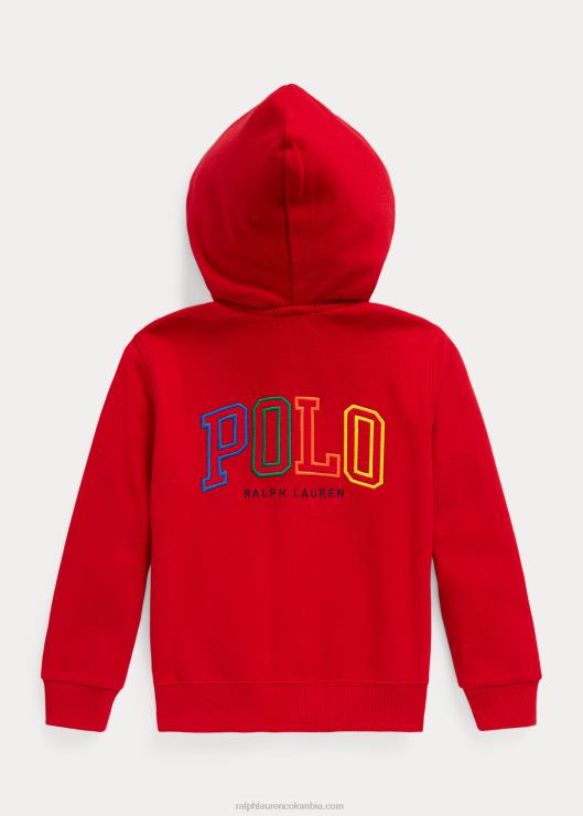 sudadera con capucha y cremallera completa niños rl2000 rojo Ralph Lauren 2XR2V6497