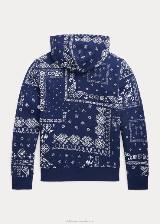 sudadera con capucha y estampado de bandana niños estampado de bandana Ralph Lauren 2XR2V9922