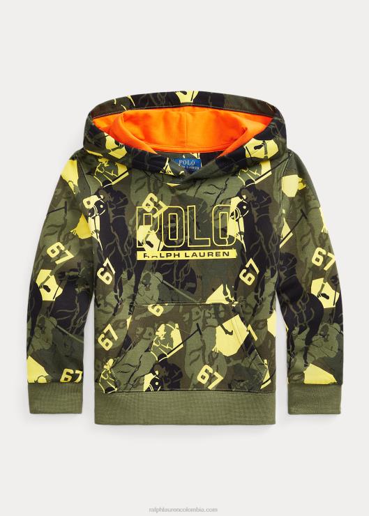 sudadera con capucha y logo niños camuflaje cumbre Ralph Lauren 2XR2V9801