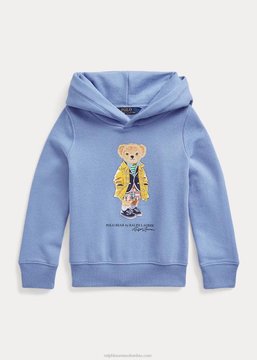 sudadera polar con osito polo niños puerto isla azul Ralph Lauren 2XR2V7348