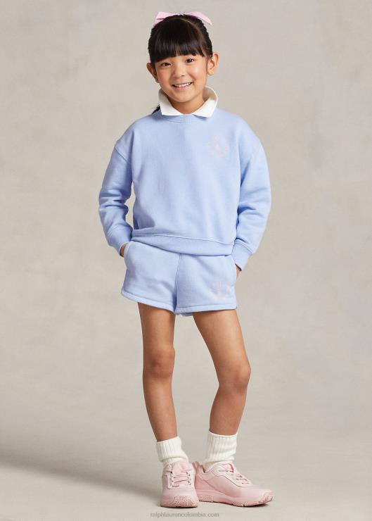 sudadera con logo de gran pony niños bebe azul Ralph Lauren 2XR2V6712