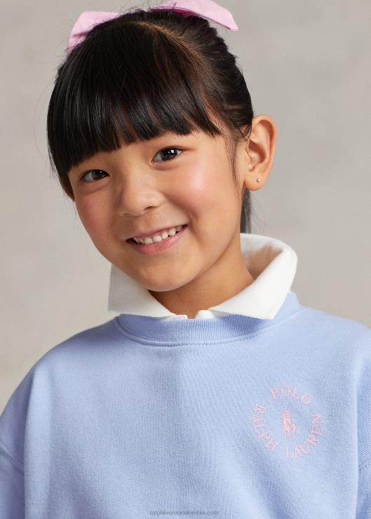 sudadera con logo de gran pony niños bebe azul Ralph Lauren 2XR2V6712