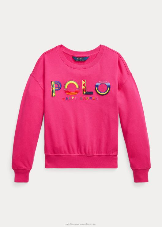 sudadera con logo niños acento rosa Ralph Lauren 2XR2V7113