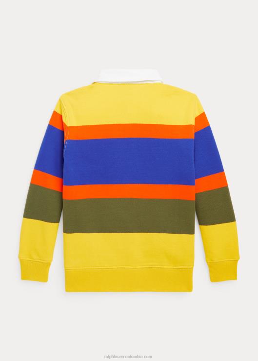 sudadera de rugby a rayas niños limón triturado multi Ralph Lauren 2XR2V9905