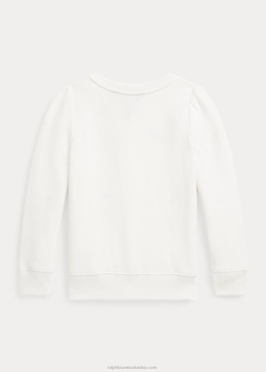 sudadera polar con osito polo niños lavaplatos blanco Ralph Lauren 2XR2V7411