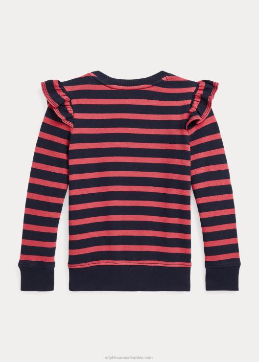 sudadera spa de rizo con volantes y rayas niños chile multi Ralph Lauren 2XR2V7426