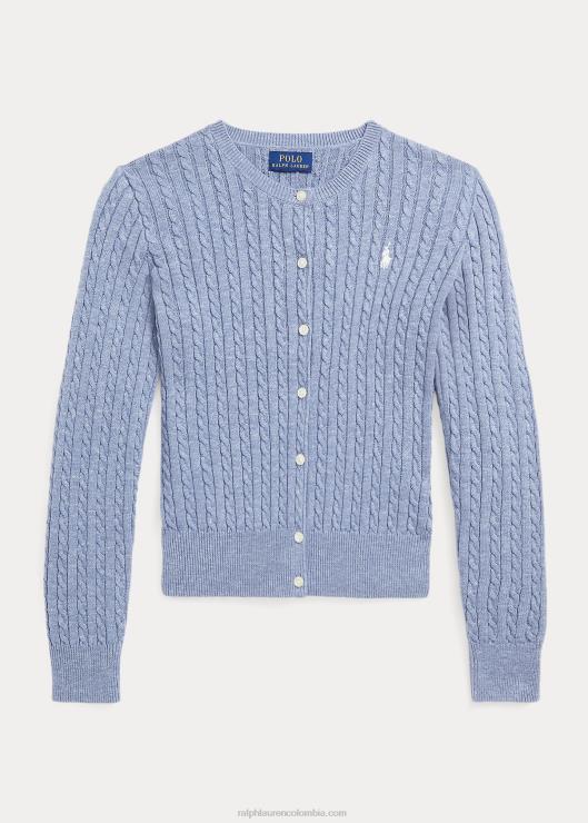 cárdigan con ochos de algodón niños brezo caballito de mar Ralph Lauren 2XR2V7246