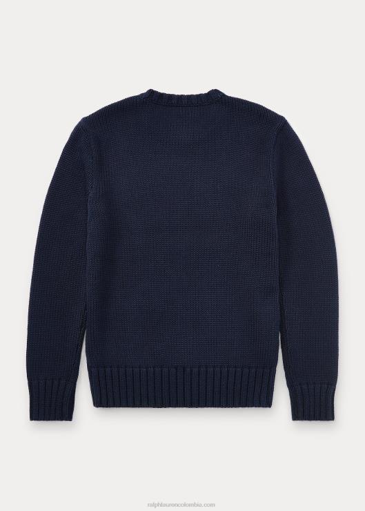 el suéter icónico de la bandera niños cazador de la marina Ralph Lauren 2XR2V6317