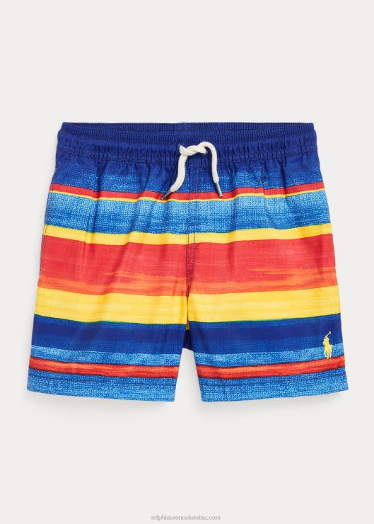 bañador de viajero niños franja azul/amarilla Ralph Lauren 2XR2V5855