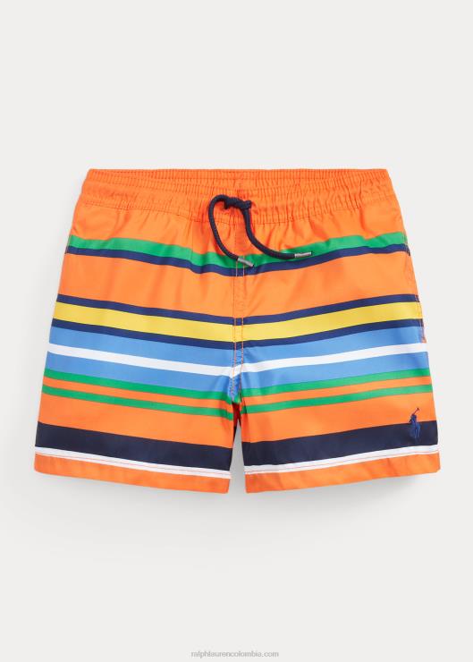 bañador de viajero niños franja naranja de la cumbre Ralph Lauren 2XR2V5820