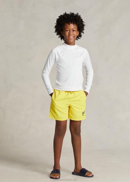 protector contra erupciones de jersey de rendimiento niños Ceramica Blanca Ralph Lauren 2XR2V6003