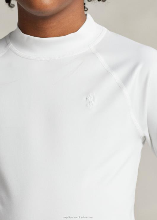 protector contra erupciones de jersey de rendimiento niños Ceramica Blanca Ralph Lauren 2XR2V6003