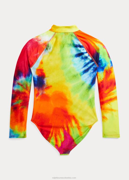 protector contra erupciones de una pieza con estampado tie-dye niños teñido anudado Ralph Lauren 2XR2V7308