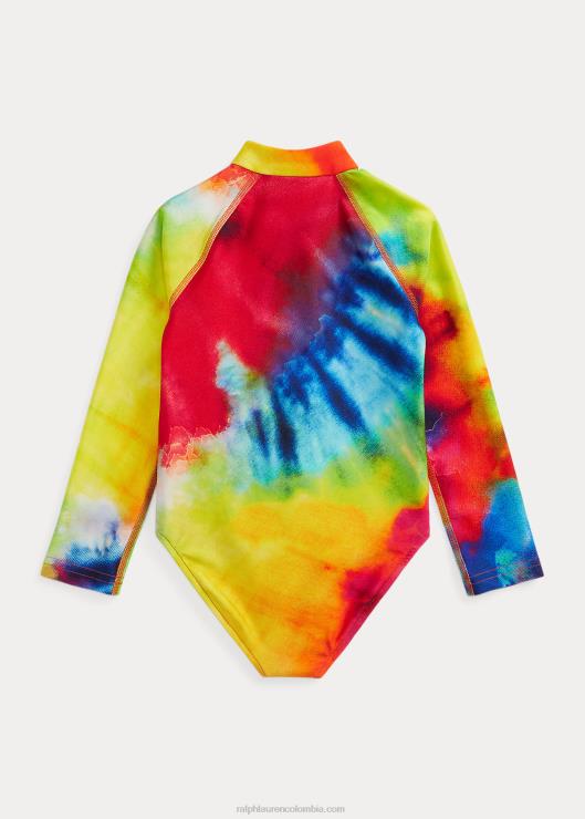 protector contra erupciones de una pieza con estampado tie-dye niños teñido anudado Ralph Lauren 2XR2V7309