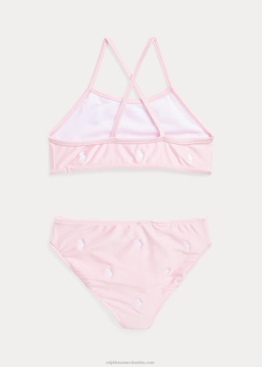 traje de baño de dos piezas de polo pony niños toque de rosa Ralph Lauren 2XR2V6868