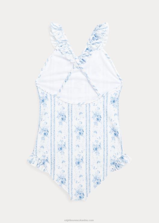 traje de baño de una pieza elástico floral niños alina floral Ralph Lauren 2XR2V7076