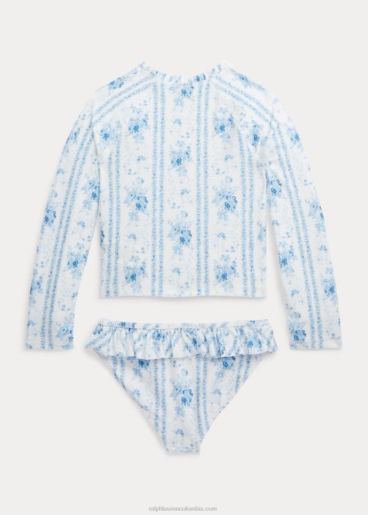 traje de baño floral de dos piezas niños alina floral Ralph Lauren 2XR2V6828