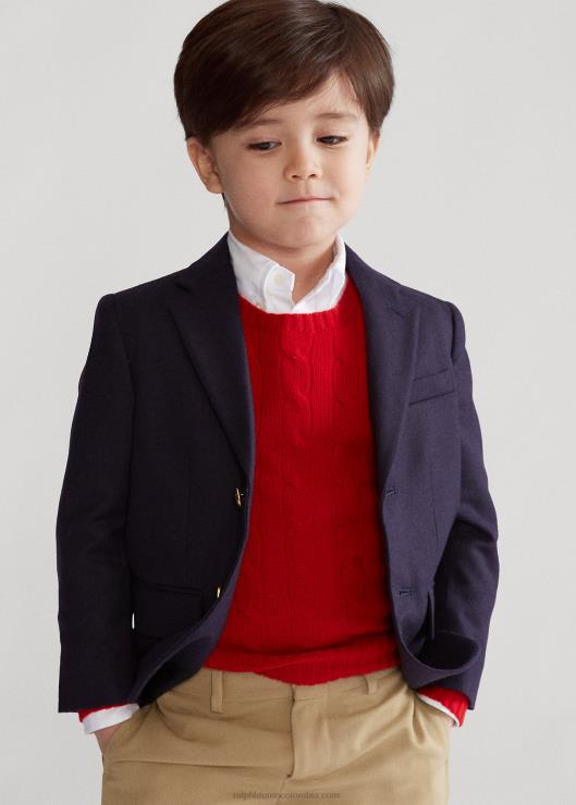 el icónico blazer de ante niños Armada Ralph Lauren 2XR2V6443