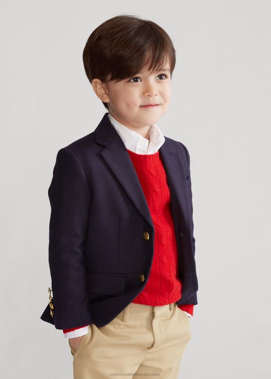 el icónico blazer de ante niños Armada Ralph Lauren 2XR2V6443