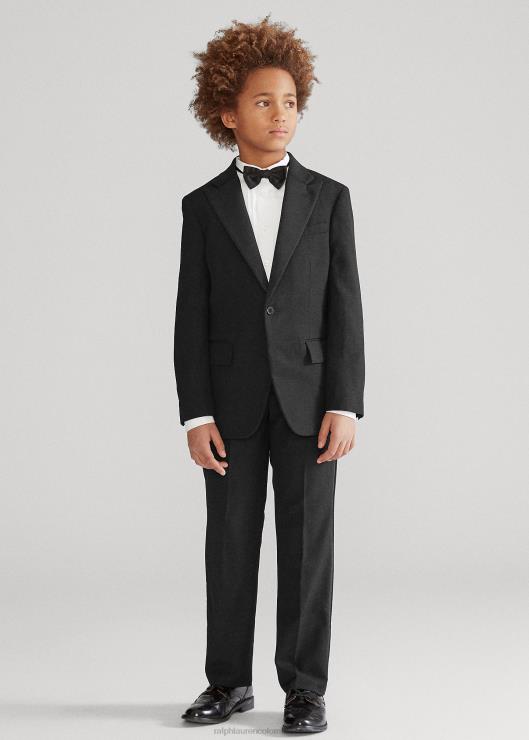esmoquin barathea de lana niños negro Ralph Lauren 2XR2V6006