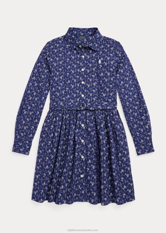vestido camisero de algodón floral niños madelyn flores Ralph Lauren 2XR2V7577