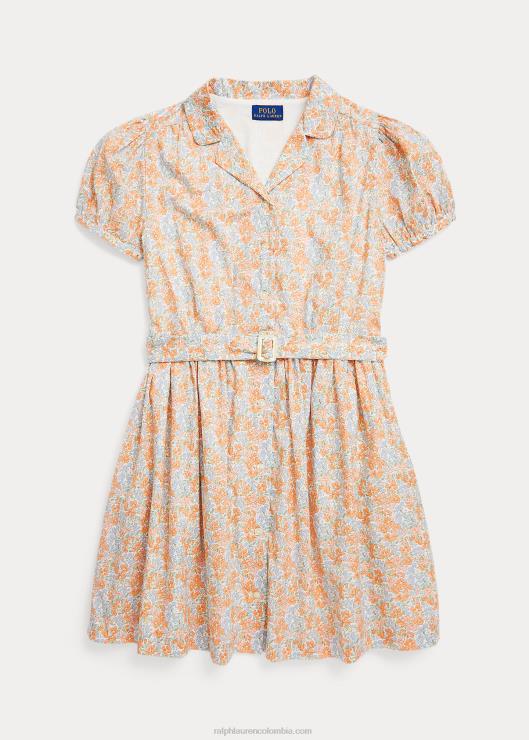 vestido camisero de batista de algodón floral niños harlowe floral Ralph Lauren 2XR2V7537