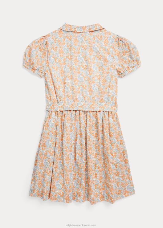 vestido camisero de batista de algodón floral niños harlowe floral Ralph Lauren 2XR2V7537