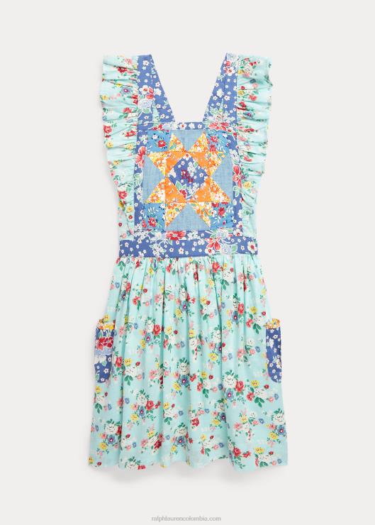 vestido de algodón con motivo floral niños floral Ralph Lauren 2XR2V6715