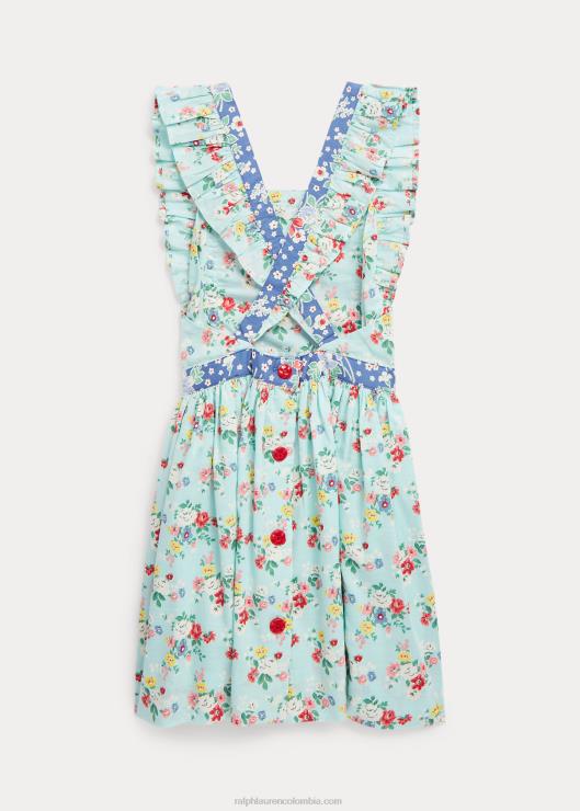 vestido de algodón con motivo floral niños floral Ralph Lauren 2XR2V6715