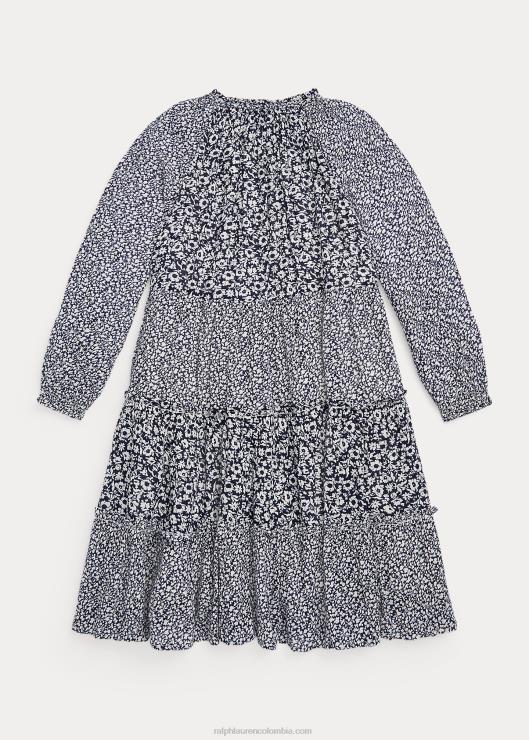vestido de gasa floral a capas niños chloe/camille floral Ralph Lauren 2XR2V7609