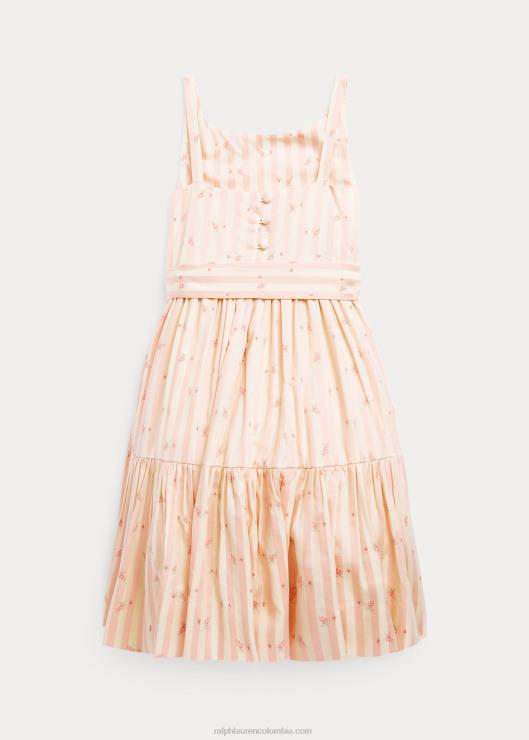 vestido dobby floral a rayas niños raya floral bettina Ralph Lauren 2XR2V6872