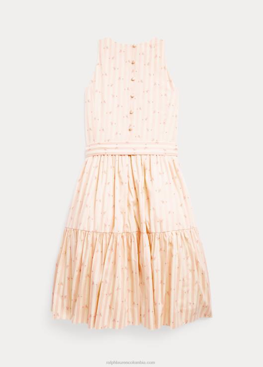 vestido dobby floral a rayas niños raya floral bettina Ralph Lauren 2XR2V6964