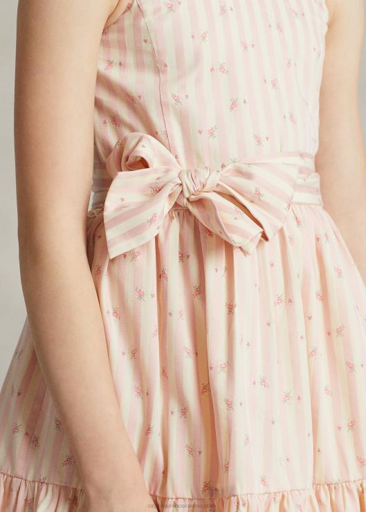 vestido dobby floral a rayas niños raya floral bettina Ralph Lauren 2XR2V6964