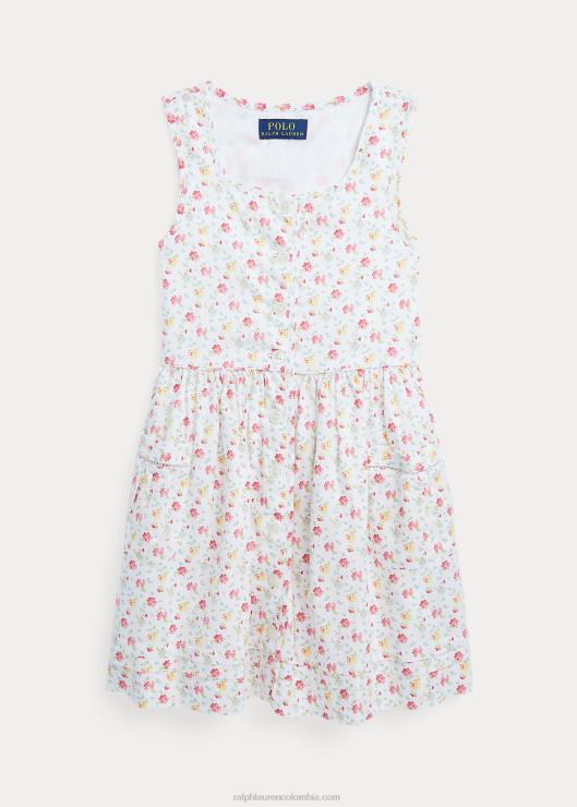 vestido floral de lino y algodón niños lucinda tonta Ralph Lauren 2XR2V6845